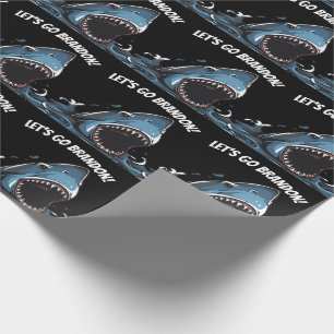 PAPEL DE REGALO VAMOS A BRANDON SHARK WRAPPING PAPER