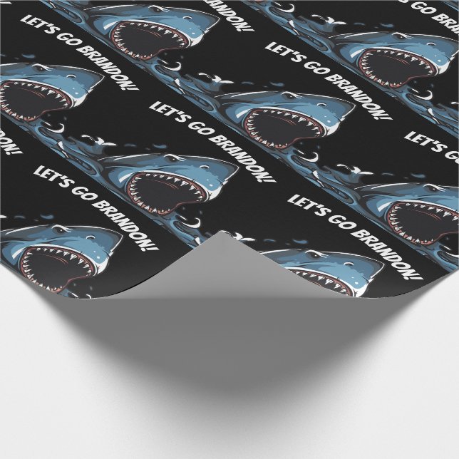 PAPEL DE REGALO VAMOS A BRANDON SHARK WRAPPING PAPER (Esquina)