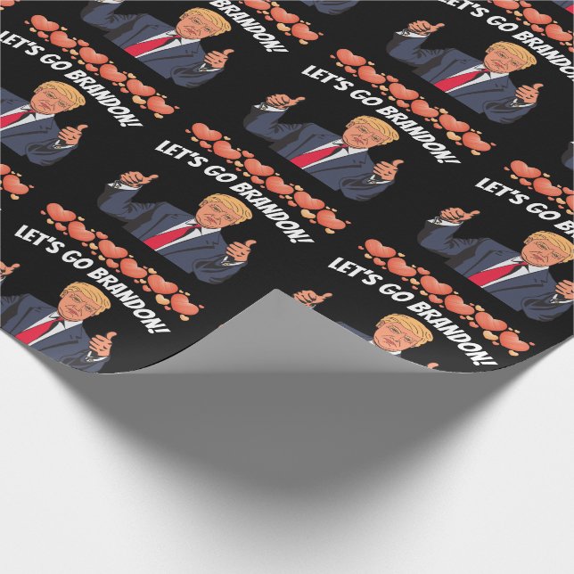 PAPEL DE REGALO VAMOS A BRANDON TRUMP VALENTINE'S WRAPPING PAPER (Esquina)