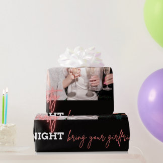 Papel De Regalo Vamos a la Fiesta Trae a tus Amigas Cumpleaños Wra