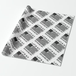 Papel De Regalo Vamos Brandon Joe Biden Bandera angustiada