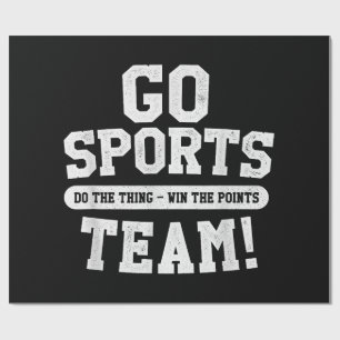 Papel De Regalo ¡Vamos Equipo Deportivo! Deportes divertidos
