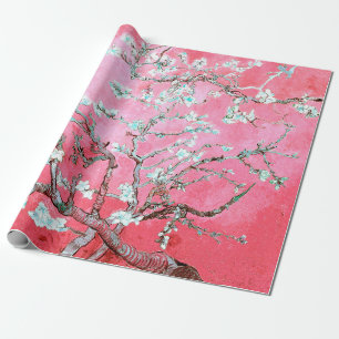 Papel De Regalo Van Gogh Almond Blossoms Azul rosa
