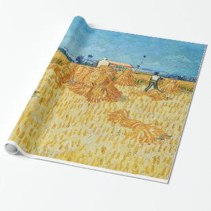 Papel De Regalo Van Gogh; Cosecha en Provenza