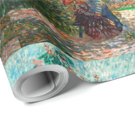 Papel De Regalo Van Gogh Garden en Montmartre con amantes