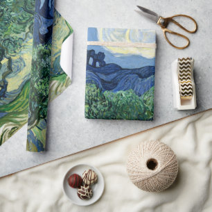Papel De Regalo Van Gogh Los Olivos Paisaje Pintura