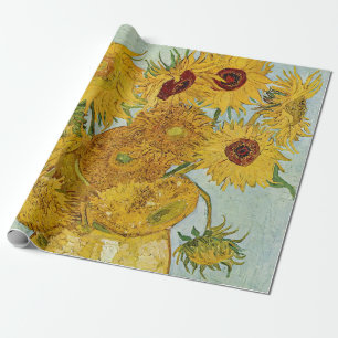 Papel De Regalo Van Gogh - Vase con 12 girasoles