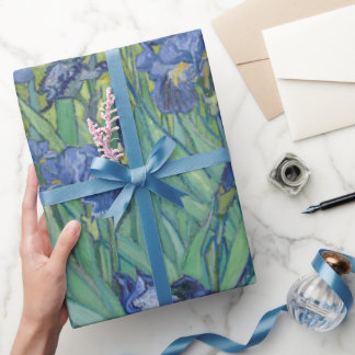 Papel De Regalo Van Gogh Vintage Irises   