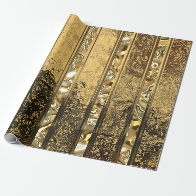 Papel De Regalo Vanderush Elegant Gold (Desenrollado)