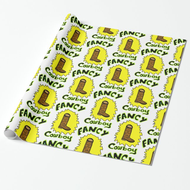 Papel De Regalo Vaquero (Desenrollado)