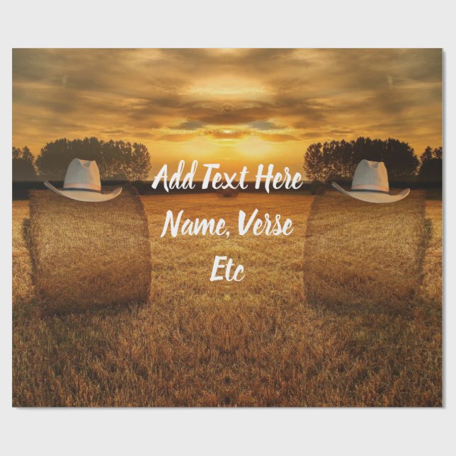 Papel De Regalo Vaquero (Superficie plana)