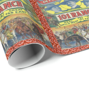 Papel De Regalo Vaquero occidental del rodeo de 101 ranchos