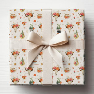 Papel De Regalo Vaquero Occidental Rústico