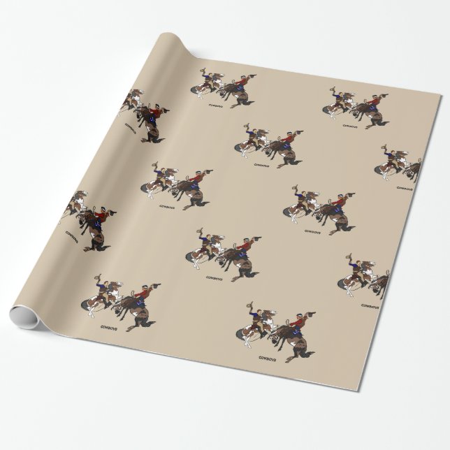 Papel De Regalo Vaqueros de Dustbowl (Desenrollado)