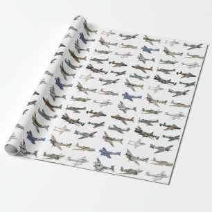 Papel De Regalo Varios aviones británicos de la Segunda Guerra Mun