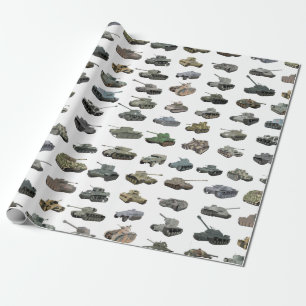 Papel De Regalo Varios tanques WW2