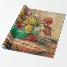 Papel De Regalo Vase con tulipanes (Schlobach)