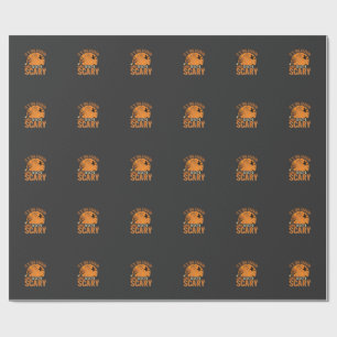 Papel De Regalo Vector Castillo Embrujado de Halloween Espeluznant