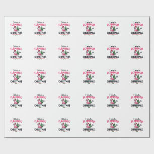Papel De Regalo Vector de cita de Navidad de flamenco