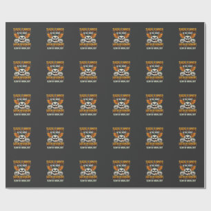 Papel De Regalo Vector de terror de luna llena de calabaza mágica 