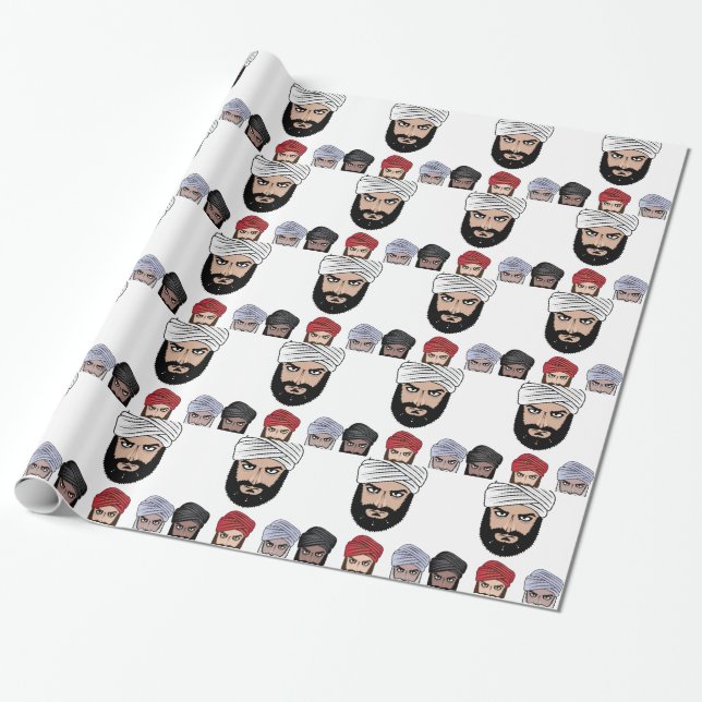 Papel De Regalo Vector musulmán árabe (Desenrollado)