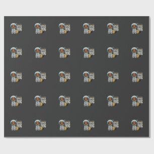 Papel De Regalo Vector perro espacial astronauta Dachshund