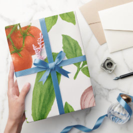 Papel De Regalo Vegetable Garden Wrapping Paper | Kitchen Gift