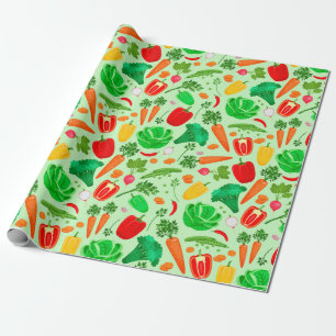 Papel De Regalo Vegetales