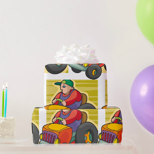 Papel De Regalo Vehículo de granja de tractores de conducción para