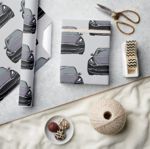 Papel De Regalo Vehículo eléctrico gris oscuro SUV Gris de coches