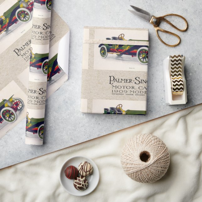 Papel De Regalo Vehículos de motor Palmer-Singer, patrón de 1909 (Artesanía)