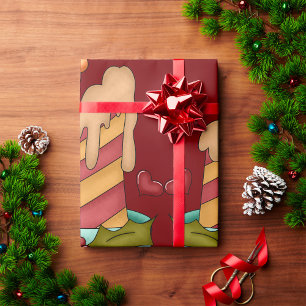 Papel De Regalo Vela navidad