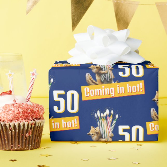 Papel De Regalo Velas de cumpleaños de ardilla (Fiesta de cumpleaños )