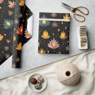 Papel De Regalo Velas de Diwali