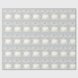 Papel De Regalo Velas de Navidad