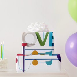 Papel De Regalo Velentine day gift Paper , Love print 