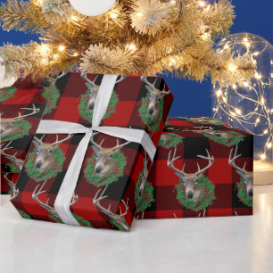 Papel De Regalo Venados y Navidades escriben sobre platillos