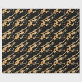 Papel De Regalo Venas doradas sobre la textura de lujo de mármol n