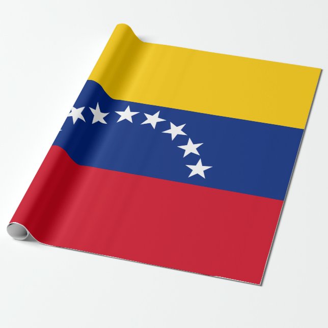 Papel De Regalo Venezuela enarbola patriotas venezolanos (Desenrollado)