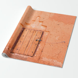 Papel De Regalo Ventana de madera cerrada en casa marroquí tradici