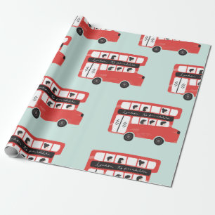 Papel De Regalo Ventilación de patrón sin problemas para el autobú