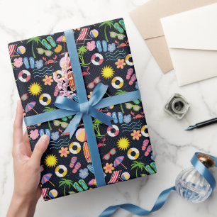 Papel De Regalo Verano 01.b.Black BG