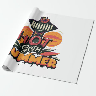 Papel De Regalo Verano Caliente Gótico Chic 