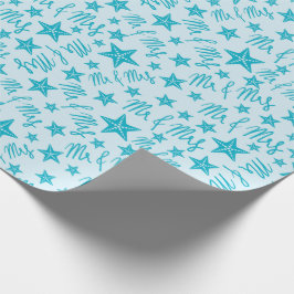 Papel De Regalo Verano de Estrella de Mar Azul Bodas de Playa Seam