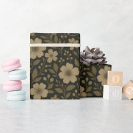 Papel De Regalo Verano del Boho Rústico de Flor Silvestre de Cotta