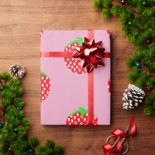 Papel De Regalo Verano Hermoso de Fresa