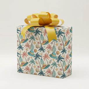 Papel De Regalo Verano Retro