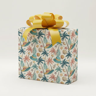 Papel De Regalo Verano Retro