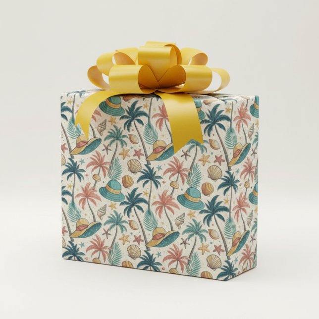 Papel De Regalo Verano Retro  (Subido por el creador)