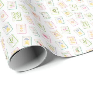 Papel De Regalo Verano sureño en acuarela Mahjong